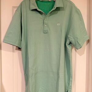 Travis Mathew Men's Mint Green Polo Shirt